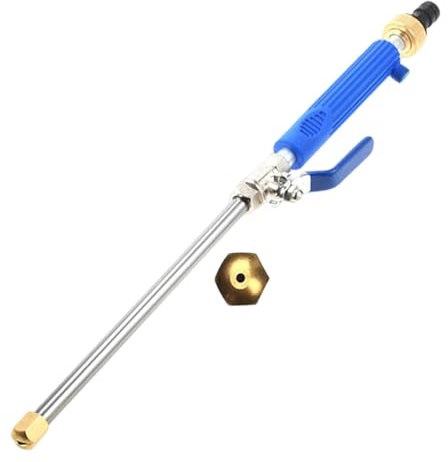 Limpiador de alta presión, limpiador de alta presión, pulverizador de agua de alta presión, pulverizador de lavado extensible con 2 boquillas de manguera de agua para manguera de jardín, pistola de