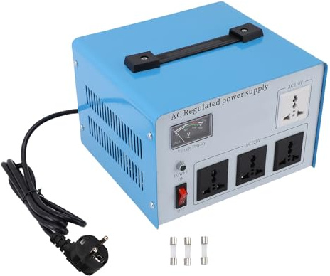 Fafeicy Stabilizzatore di Tensione CA Regolatore di Tensione Automatico Monofase da 1000 W con Uscita Stabile a Basso Rumore per Apparecchiature Elettroniche da Ufficio Domestico (Spina UE 160-250 V)
