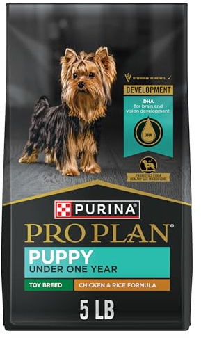 Purina Pro Plan High Protein Toy Breed Puppy Food DHA Chicken and Rice Formula - 5 lb. Bag