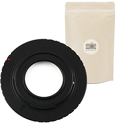 C-Mount M4/3 - Anello adattatore per obiettivo C Mount C-Mount verso corpo macchina M4/3 Micro 4:3-100% in metallo - Messa a fuoco infinito conservata - Adaptout marca francese
