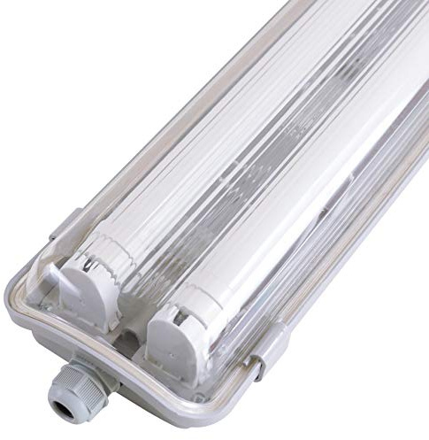 Proventa LED Feuchtraumleuchte 150cm 2xLED Röhren – IP65 Wannenleuchte 48W neutralweiß 4000K – LED Deckenleuchte Feuchtraum für Keller, Garage, Werkstatt – Staub & Wassergeschützte Feuchtraumlampe