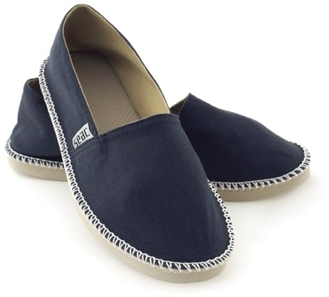 SEAC Malaga, Alpargatas para Mujeres y Hombres en Canvas y Costuras expuestas clásicas, Suela Antideslizante