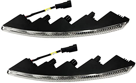 BLUETECH CREE LED Slim Tagfahrleuchten R87 & E-Prüfzeichen 10SMD Tagfahrlicht TFL kompatibel mit Porsche BMW Audi Mercedes OPEL Ford. inkl. Kabel & Befestigung