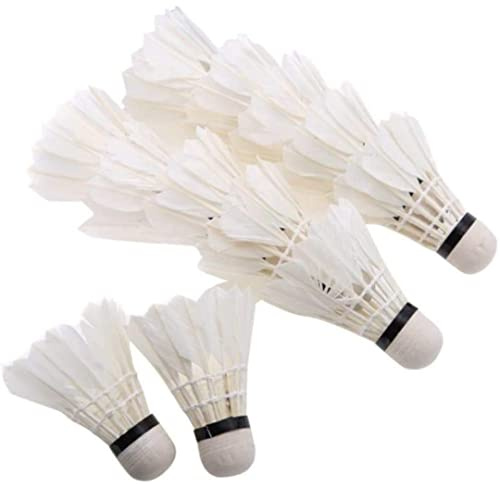 Kalindri Sports Badminton Federball Kork 10 Stück für Outdoor und Indoor Sport Badminton Federbälle (10 Stück, Feder)