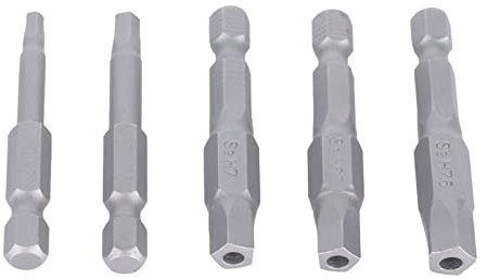 Punte Pentagonali, Punte Pentagonali Magnetiche, Set Di Punte Per Trapano Chiave Magnetica, 5 Pezzi Punte Per Cacciavite A Testa Durevole Per Trapano Avvitatore