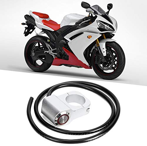 Interruptor de Manillar de Motocicleta de 25 Mm, Interruptores de Deportes de Motor, 25 Mm / 0,98 Pulgadas Focos de Acero a Prueba de Agua Interruptor de Faro de Manillar para