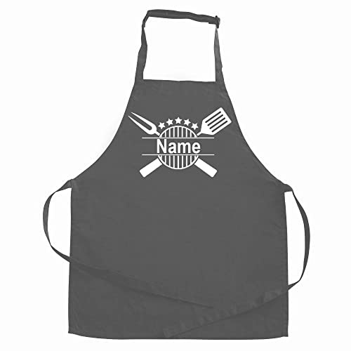 Elefantasie Schürze Grillschürze mit Name personalisiert Kochschürze für Kinder und Erwachsene div. Farben