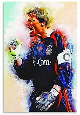 RIDAEX Foto Auf Leinwand 30 * 50cm Senza Cornice Oliver Kahn su Poster Decorazione Soggiorno Camera da letto Pittura