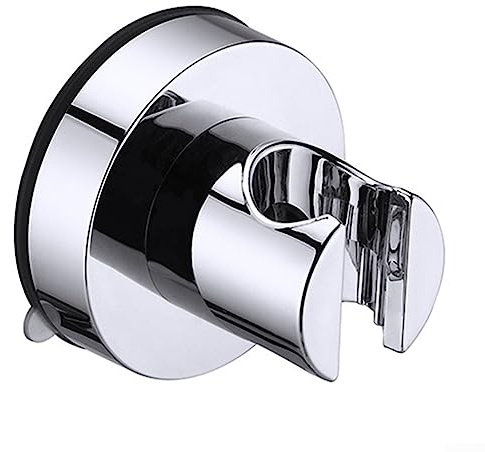 Soporte para cabezal de ducha, potente ventosa universal para baño, color plateado