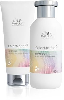 Wella Professionals Pack Color Motion, Protector del color, Cabello teñido, Champú (250ml) + Acondicionador (200ml)