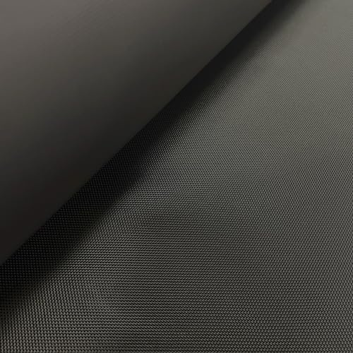 PINaPIN Wasserdichter Polyesterstoff 100% Kodura 1680d Stoffe meterware - Segeltuch zum nähen Gartenmöbel, Schirme, Vorhänge für Garten 100x150 cm, Graphit
