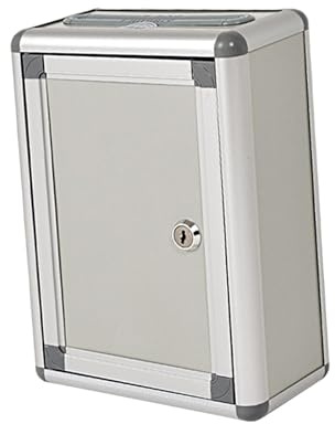 JISADER Small Suggestion Box with Lock Organizer Letter Box Drop Box for Customer Center