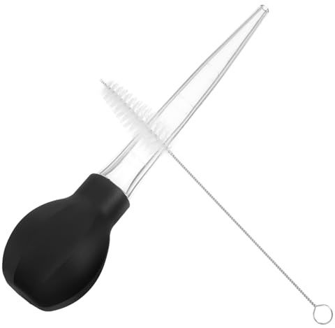 Alipis Oil Suction Pump Liquid Transfer Tools Baking Liquid Measuring Tool for Cooking Black and Material for Grilling and Basting Sauces