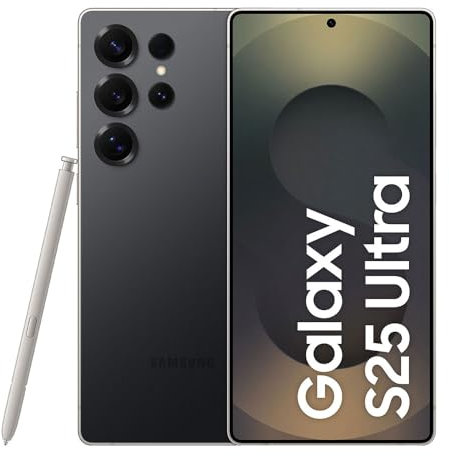 Samsung Galaxy S25 Ultra SM-S938BZKDEUB - [Versione Tedesca, Spagnola, Francese, UK, Belga, Olandese, Danese, Finlandese, Norvegese, Svedese]