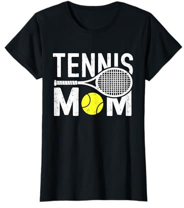 Tennis Mom Shirt Damen Tennis Liebhaber Mama Muttertag T-Shirt