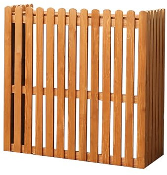 Paneles de Cerca de Privacidad, Cerca para Aire Acondicionado Exterior, Superficie Lisa, Plegable, Sin Necesidad de Instalación, Cerca para Unidad de Aire Acondicionado Exterior(Orange,120x60x105cm)