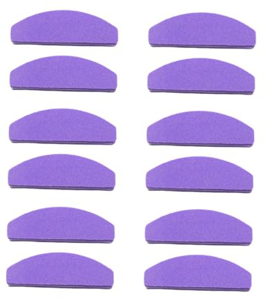 VICASKY 20 Stück Kurze Schwammnagelfeilen Mini-halbmondförmige Nagelfeile Nagelpolierfeile Nagelschleifbrett Für Maniküre Oberflächenfeilen Künstliche Nägel Entfernen Heim Und Salongebrauc