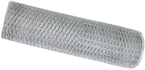 vidaXL Hexagonzaun Silber 0,6 x 50 m Verzinkter Stahl, Garten und Terrasse, moderner rechteckiger Hexagonzaun, stylish und praktischer Sichtschutz