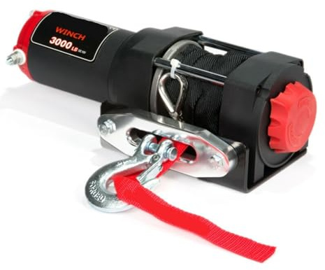 Verricello elettrico 12 V 1360 kg corda sintetica per ATV e fuoristrada - Soluzioni elettriche durevoli e potenti