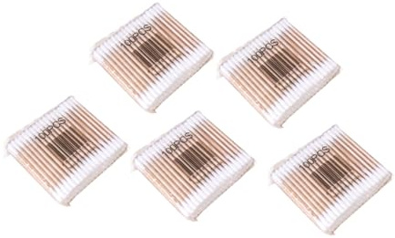 LOLIPPYY Hisopos de Algodón Palitos de Madera y Doble Punta, 500 Piezas para Uso Seguro en Rostro y Cuerpo Mango Cómodo y Estable