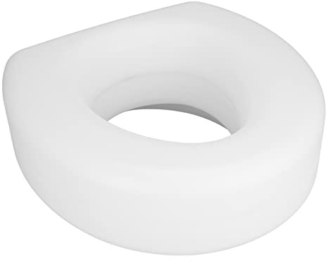 TOPINCN Hoch Erhöhter Toilettensitz, Verriegelungsmechanismus, Erhöhter Toilettensitz, Leicht zu Reinigen, für Behinderte, ältere Menschen, Behinderte, Grau
