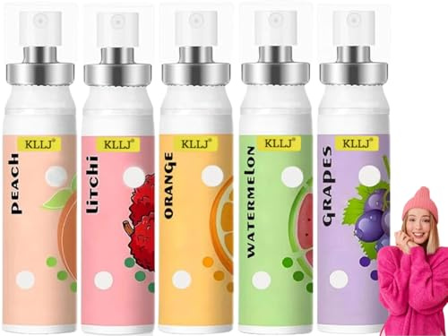 Spray Per L'alito,5pcs Spray Alito,Spray per Bocca Portatile,Spray Per Alito Cattivo,Spray Alito Fresco,Spray per la Bocca con Sapore di Frutta,Spray per L'alito Orale,Spray Sapore Di Frutta