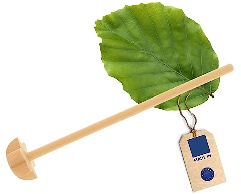 HOFMEISTER® Quirl Holz 25 cm - aus nachhaltigem Buchenholz aus Europa, zum Kochen und Backen, Handquirl