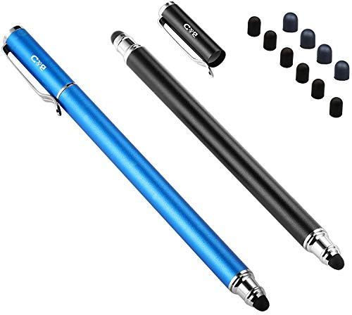 Bargains Depot (2 Pcs)[0.18-inch Fine Tip ] Stylus Touch Screen Pens 5.5 L Perfect for Drawing Writing Gaming Compatiable with Apple iPad iPhone Samsung Tablets and All Other Touch Screens