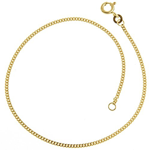 Panzerkette Armband, Gold - Breite 1,2mm - Länge 17cm, 333er Gold