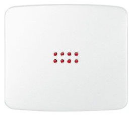 Niessen arco - Tecla interruptor con visor serie arco blanco alpino