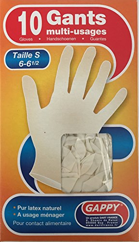 dart france Gants Fin Latex Boite X10 Taille S 10 - Lot de 3