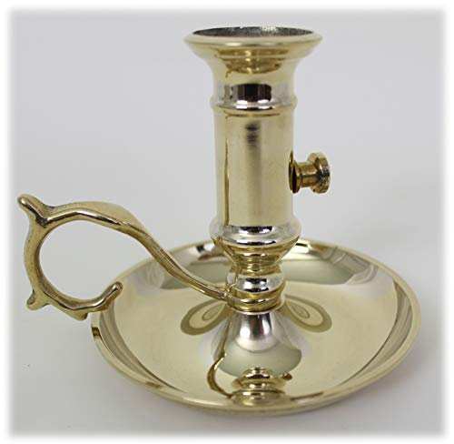 Antik 2000 Kerzenleuchter Schiebeleuchter aus der Biedermeier Zeit Messing