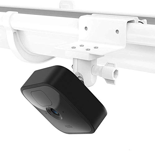 HOLACA Dachrinnenhalterung Kompatibel mit Blink Kamera Outdoor 4/3/XT/XT2/Mini/Mini2, 360° verstellbar Halterung für Blink Outdoor Kameras, 1 Stück | Weiß