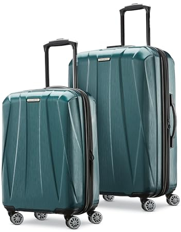 Samsonite Centric 2 Hardside Expandable Luggage with Spinner Wheels, Emerald Green, 3-Piece Set (20/24/28)