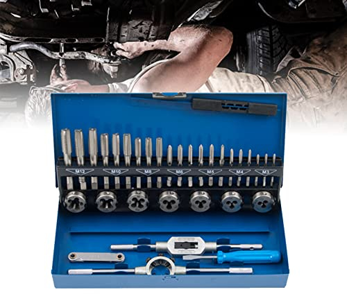 ACXIN Gewindeschneidsatz 32tlg Gewindeschneider Gewindeschneid Satz Gewinde Schneider Bohrer Werkzeug Set (32 teilig)