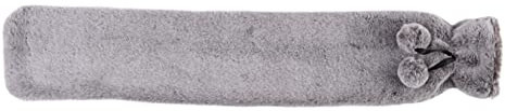 Warmies Extra Long Hot Water Bottle - Marshmallow Grey Fur, RBOT-Fur-3, Medium