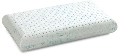 Letti Moderni Klassisches Kopfkissen 40x80 - Ergonomisches Nackenkissen Kopfkissen - Latexkissen mit Cool Gel - Atmungsaktiv, Orthopädisch, Kühlend, 14 cm Höhe
