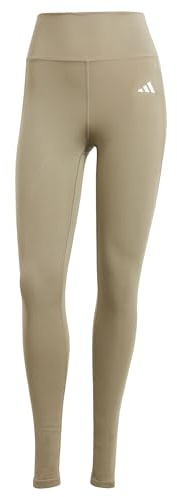 adidas Kvinnor Optime Essentials Stash Pocket Full Length Leggings, silver pebble, XL