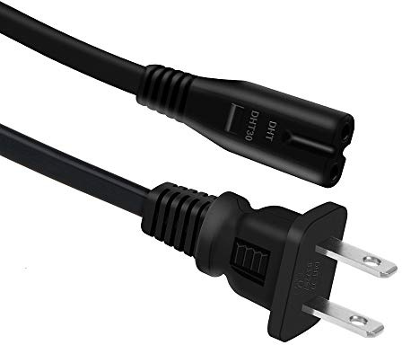 J-ZMQER 5ft/1.5m UL Listed AC in Power Cord Outlet Socket Cable Plug Lead Compatible with ZVOX SoundBase 670 36 Single-Cabinet Surround Sound Bar System
