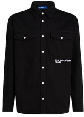 Karl Lagerfeld Jeans Hombre Overshirt Black XS