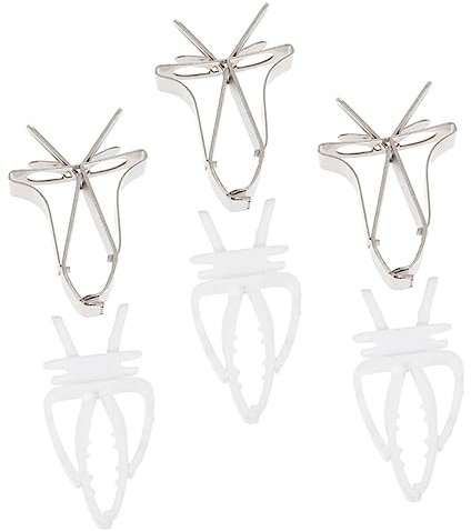 Yardwe 18pcs Birdcage Food Holder Clips Parrot Vegetable Fruit Feeder Clamp Bird Cage Accessories Space-saving Clip for Birdcages