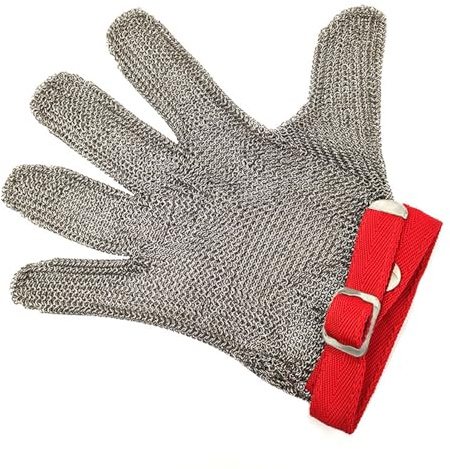 Schnittschutz-Handschuhe, Schnittschutz Stichfester Fleischerhandschuh Aus Rostfreiem Stahl Mit Metallgitter, Schnittfeste Handschuhe, Kettenhandschuh Metzger, Handschuhe Küche