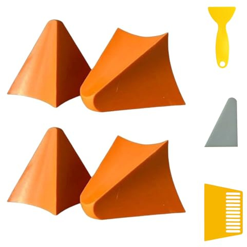 4 Piezas Silicone Seam Tools Silicone Caulking Tool Silicone Seam Tools Set Caulk Smoothing Tool Reusable Caulking Applicator Finishing Tool El último modelo Caulk Finishing Tool Dos tamaños