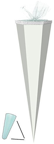alles-meine.de GmbH komplette Füllung - Circa 200 Teile - für Schultüte Rohling - Weiß - / - für ALLE Zuckertüte - zum Basteln, Bemalen und Bekleben Bastelschultüte