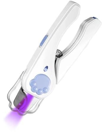 Gungtj Hundernagelknipser Für Hunde | Automatische LED-Krallenzange mit Rückzug - Tragbarer Sichere Krallenpflege für Kleine Tiere Zuhause und Unterwegs