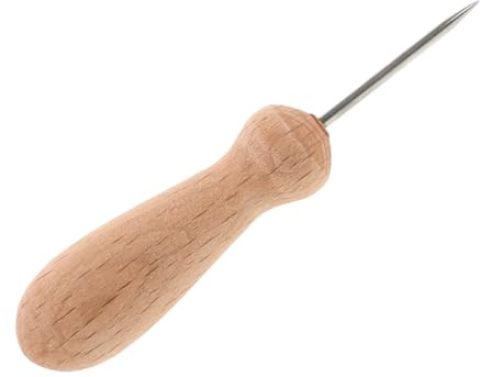 FONDOTIN Strumento per Argilla Morbida con Manico in Legno di Faggio Punteruolo per Modellare e Intagliare Argilla Polimerica Utensile Artistico per Scultura e Lavori Creativi