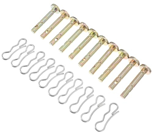 Didiseaon Kit Coppiglie e Perni di Taglio in Metallo Resistente Ricambio per Spazzaneve Accessori per Protezione da Ghiaccio e Danni Compatibile con Attrezzi Agricoli e Decespugliatori