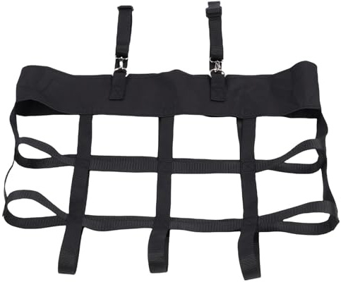 KUIDAMOS Box-Ventilator-Halter, Tragbar, Stabiles Zubehör, Leicht, Zum Aufhängen, Netz, Pferde-Ventilator, Stabile Ventilator-Tasche für Pferdestall, Nylon, Metallschnalle