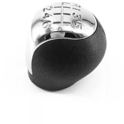 LatoYard Pomo de palanca de cambios para Opel y Opel de 5 velocidades o 6 velocidades, ABS cromado y negro, apto para Vectra C Corsa B C