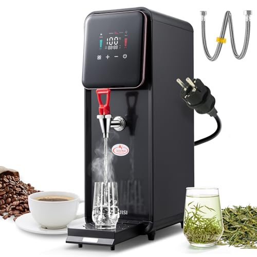 TERUISI 12L Commercial Hot Water Dispensers 2500W Large Hot Beverage Water Dispenser for Hotels, Restaurants, Bar Temperature Adjustable, 50L/H Large Output, 304 Stainless Steel Inner | Temperature adjustable, 50 L/h large power, 304 stainless steel inner container, for hotels, restaurants
